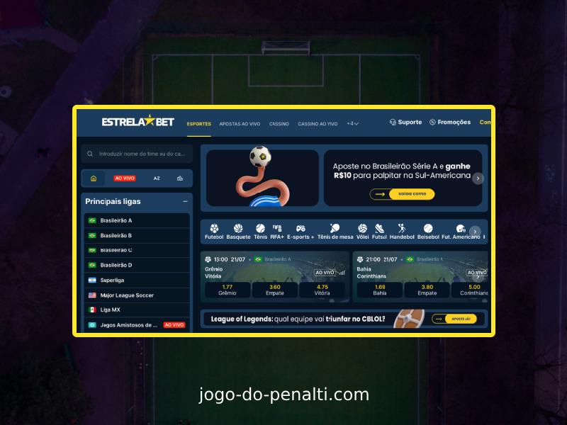 Jouez à Penalty Shoot Out au casino Estrela Bet